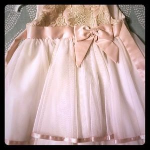 Blush and Ivory Toddler Dress